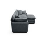 Comfort & Style with Grey Corduroy L-Shaped Sofa – Perfect for Small Living Spaces - Image 7