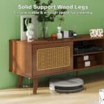 Premium Walnut Rattan Media Console - Stylish, Sturdy & Space-Saving Entertainment Center - Image 10