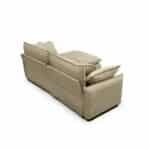 Corduroy L-Shaped Sofa with Ottoman - Tan - Image 8