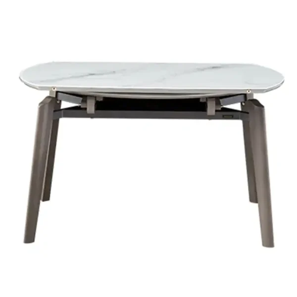 Modern Minimalist Square Solid Wood Dining Table with Marble Extension for Kitchen Bar Hotel or Restaurant Furniture