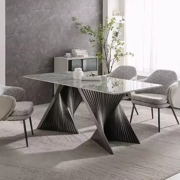 Royal Luxury Dining Table Chair Set Modern Home Furniture for Living Room Kitchen Villa Apartment Hotel