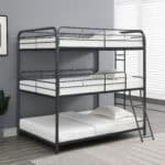 Ultimate Black Modern Triple Bunk Bed – Space-Saving, Stylish, and Sturdy for Modern Bedrooms