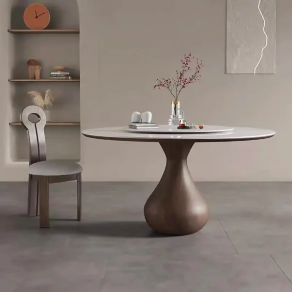 Luxurious Dining Table Chair Set Marble Metal Leg Comfortable Furniture for Home Hotel Apartment Villa Living Room