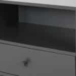 Rubberwood Mid-Century Modern Side Table - Natural Finish - Image 10