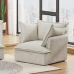 Ultimate Beige Chenille Sectional - Luxurious Comfort & Modern Style for Your Living Room - Image 8