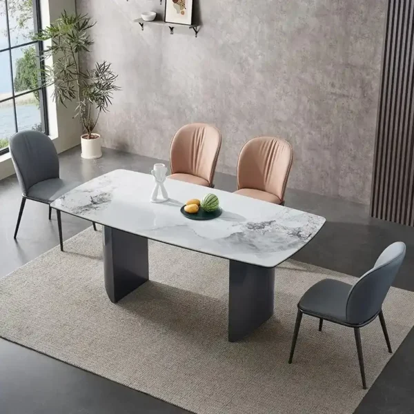 Great Furniture New Design Marble Dining Room Furniture Dining Table Set
