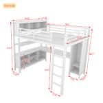 Ultimate Full Metal Loft with Storage – Heavy Duty, Space-Saving Design for Kids, Teens & Adults - Image 4