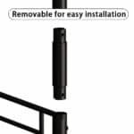 Black Metal Triple Bunk Bed with Disassembly Feature - Space-Saving Design - Image 7