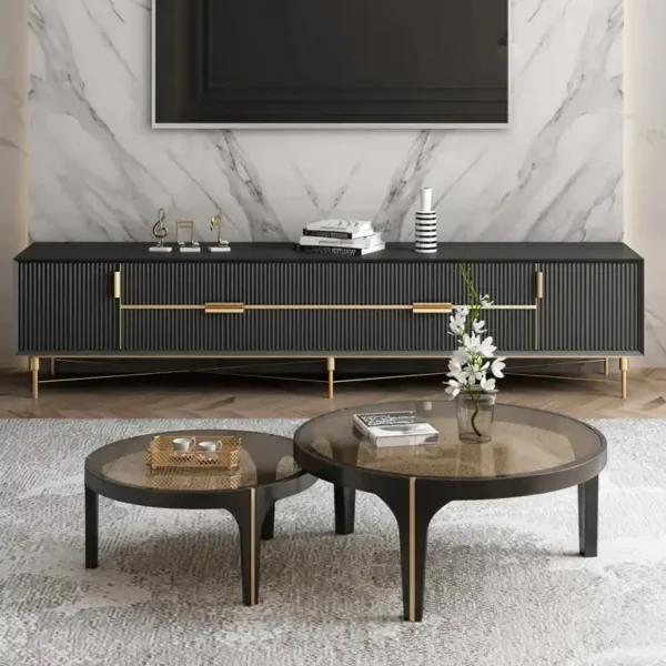 Italian Modern Customized TV Cabinet Living Room Furniture New Design Hotel