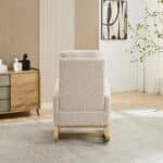 Ultimate Ivory Boucle Nursery Rocking Chair – Premium Comfort & Style - Image 7
