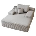 Ultimate Grey Faux Fur Cloud Sofa – Luxurious & Comfortable - Image 9