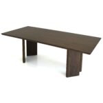 Solid Wood Rectangular Dining Table - Walnut - Image 2