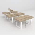 Wooden Rectangular Extendable Dining Table with Retractable Design - Natural - Image 10