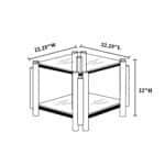 Ultimate Gold Tempered Glass Side Table – Modern & Premium Design - Image 9