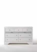 White Finish Dresser with Multiple Drawers - Image 3