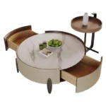 Ultimate Snow White Leather Coffee Table – Elegant, Durable & Modern Living Room Centerpiece - Image 10