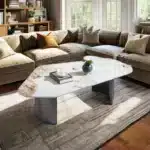 Premium Special-Shaped Slate Coffee Table – Modern, Elegant & Durable for Your Living Room - Image 5