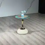 Elegant Italian Glass Side Table – Modern & Durable