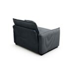 ⁦Grey Corduroy Single Deep Seat Sofa with Retro Style - One Pillow⁩ - الصورة ⁦4⁩