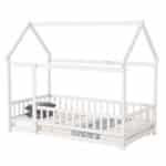 Wooden House Roof Bed - Cozy Twin Size Kids Bed with Playful Roof Frame - Image 8