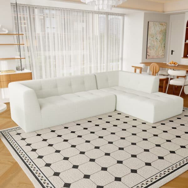 Ultimate Beige Chenille Sofa – Premium Modular Living Room Set