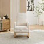 Ultimate Ivory Boucle Nursery Rocking Chair – Premium Comfort & Style - Image 4
