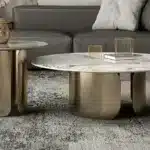 Gold Marble Nesting Coffee Tables - Elegant Modern Design - Image 6