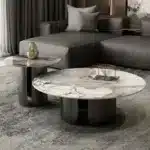 Gold Marble Nesting Coffee Tables - Elegant Modern Design - Image 9