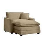 Ultimate Tan Corduroy Lounge Chair - Stylish, Comfortable, and Ergonomic for Your Home - Image 6