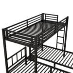 Detachable Triple Bunk Frame - Space-Saving Metal Bunk Bed for 3 - Image 12