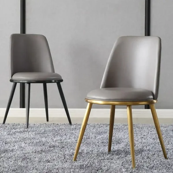 Dining Chair Modern Nordic Dining Chair Nordic Style Fabric Hotel Leather Dining Chair