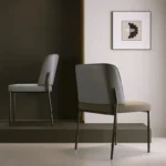 Ergonomic Upholstered Dining Chair with Elegant Design - Versatile Color Options - Image 5