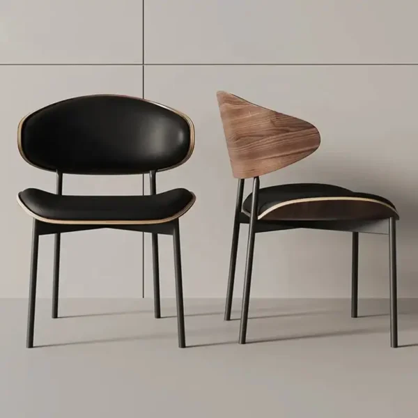 Dining Chair Black Gold Luxury Nordic Wood Metal Fabric Leather Dinning Room Sets Home Furniture Modern Restaurant Dining Chairs
