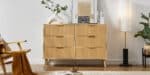 Ultimate Wavy Wooden Dresser - Elegant Storage Solution with Unique Wave Drawers - Image 5