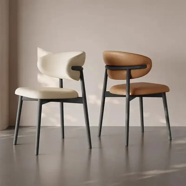Modern Luxury Dining Chair for Home and Restaurant Thickened MDF Panel Contemporary Design for Living Rooms and Rental Rooms