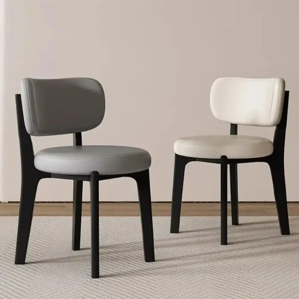 Nordic High Quality Home Solid Wood Dining Cashmere Chair Hotel Restaurant Rattan Dining Table Back Chair