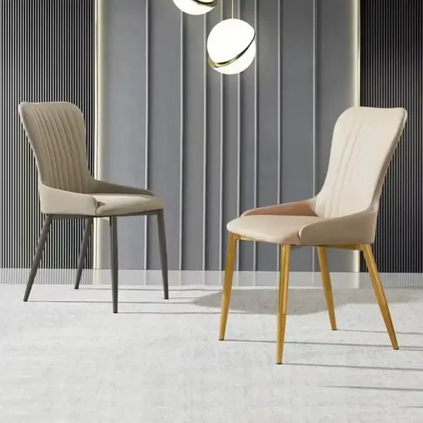Simple Design Dining Chair Home Restaurant Desk Hotel Titanium Stainless Steel Creative New Dining Chair