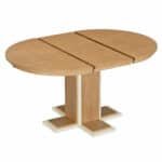⁦Solid Wood Oval Extendable Dining Table with Double Layer Design - Espresso⁩ - الصورة ⁦18⁩