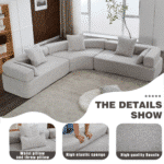Ultimate Gray Boucle Modular Sofa - Premium Modern Comfort - Image 7