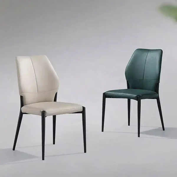 Italian Modern Minimalist Luxury Dining Chair PU Leather Dining Room Chair Furniture