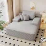 Ultimate Grey Faux Fur Cloud Sofa – Luxurious & Comfortable - Image 8