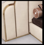 Microfiber Fabric Modern Soft Bed with Adjustable Height - Birch - Image 6