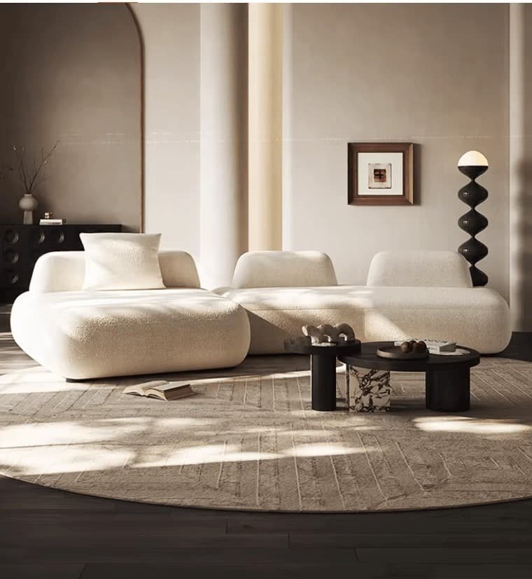 SFGHDSSE-2 Curved Fabric Modular Sofa with Adjustable Layout - Customizable Colors - Image 1