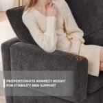 Chenille L-Shaped Modular Sofa with Reversible Cushions - 5-Seater - Available in 2 Colors - Image 4