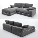 Ultimate Grey Modular L-Shape Sofa – Modern, Comfortable, Easy-Setup Sectional for Stylish Living Rooms - Image 2