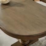 Curved MDF Extendable Dining Table for 6 - Mid Century Modern Style - Image 8