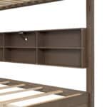 Antique Pine Bunk Bed with Storage & USB Ports – Space-Saving & Stylish - Image 12