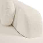 Chenille Curved Sectional Sofa with Tufted Cushions - Gray - Image 11