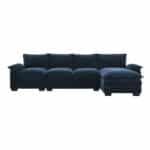 Chenille L-Shaped Sectional Sofa with Reversible Chaise and Side Storage Pockets - Available in 3 Colors - Image 11