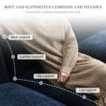 Chenille L-Shaped Sectional Sofa with Reversible Chaise and Side Storage Pockets - Available in 3 Colors - Image 8